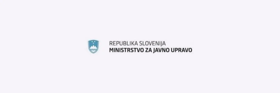 Financer projekta: Ministrstvo za javno upravo (logotip).
